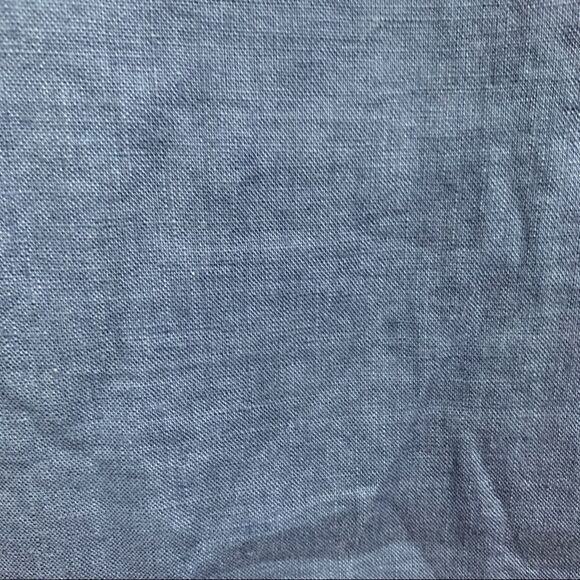 Gordon Smith Blue and White Linen Sleeveless Color-block Sheath Dress Sz 10 - Picture 4 of 15